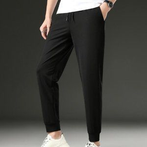 High end sports thin mulberry silk small foot nine point pants